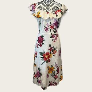 Old Navy Plus flutter Ruffle Neckline Knee Length dress size 1X